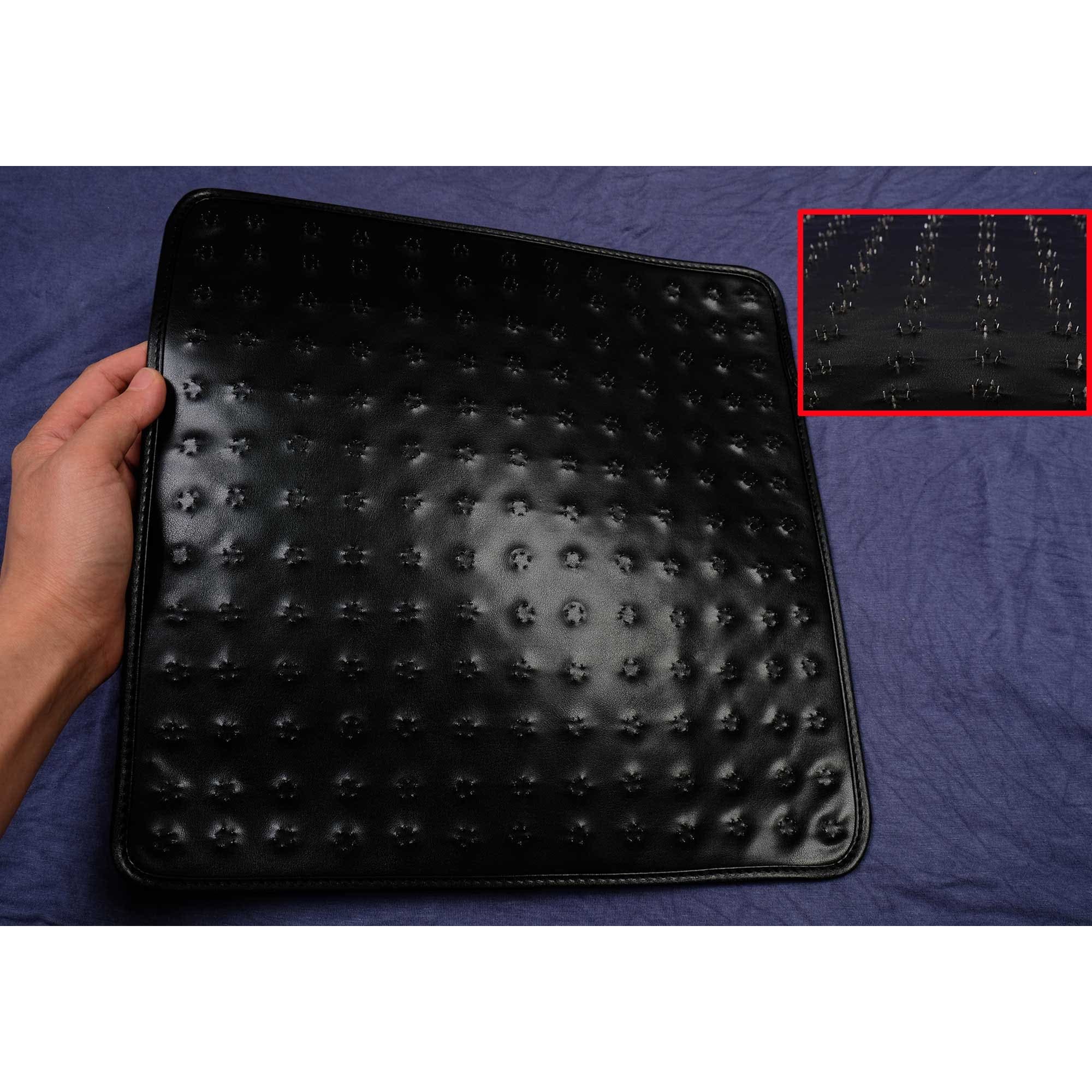 BDSM Leather Pad With Super Sharp Tiny Spikes/Spiky Kneelers/Knee Spiked Pad/Feet Torture Pad/Vampire Pads/Sadist Punishment Toys Mature - Image 1