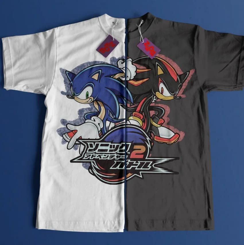 Sonic Adventure 2 Shirt - Sonic & Shadow - Image 1
