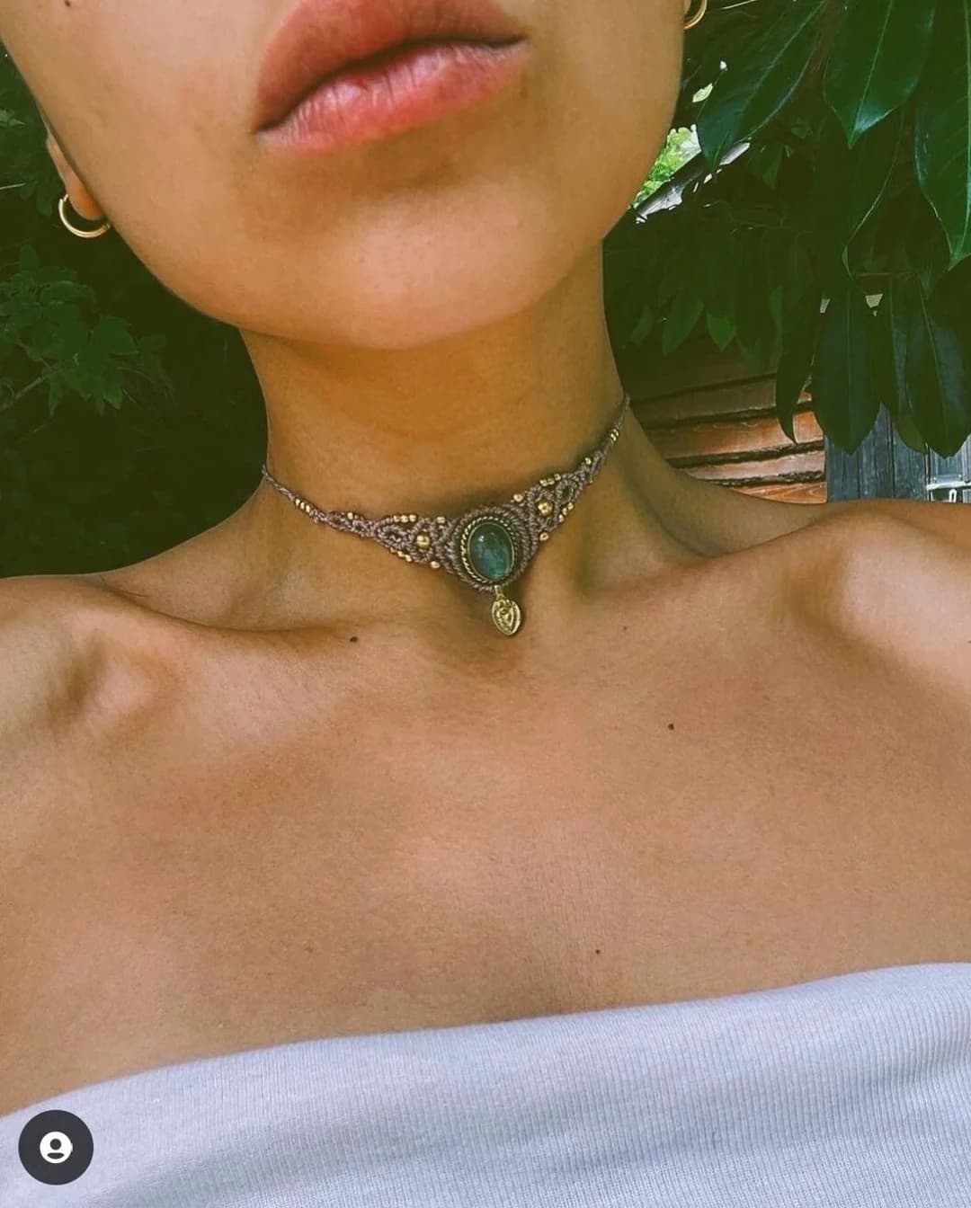 Crystal Macrame Choker, Gold Choker Necklace, Natural Stone Necklace, Labradorite Necklace, Moonstone Turquoise, Hippie Boho Ethnic Necklace - Etsy UK - Image 1