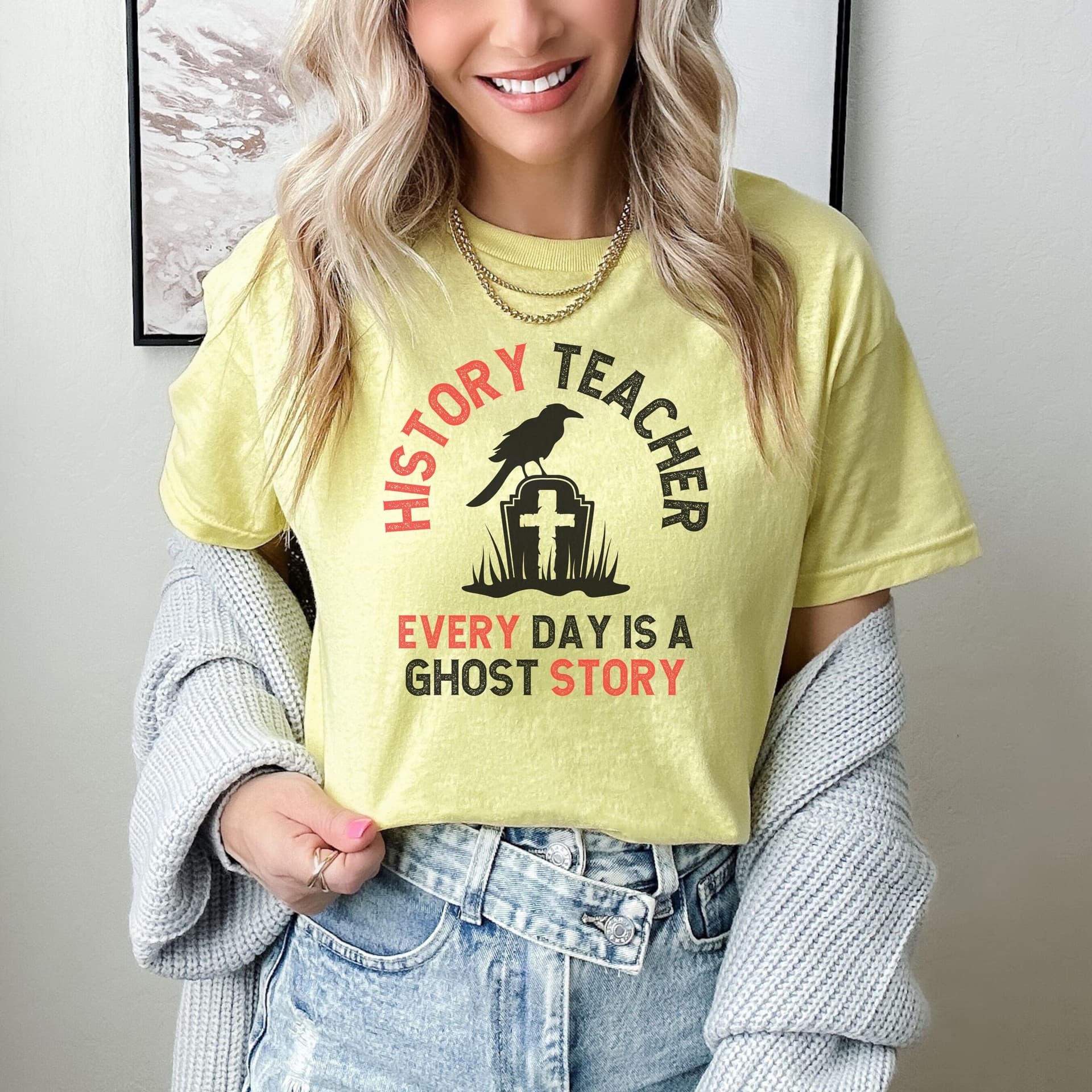 History Teacher Shirt Halloween History Every Day Ghost Story History Class History Classroom History Shirt Haunted - Image 1