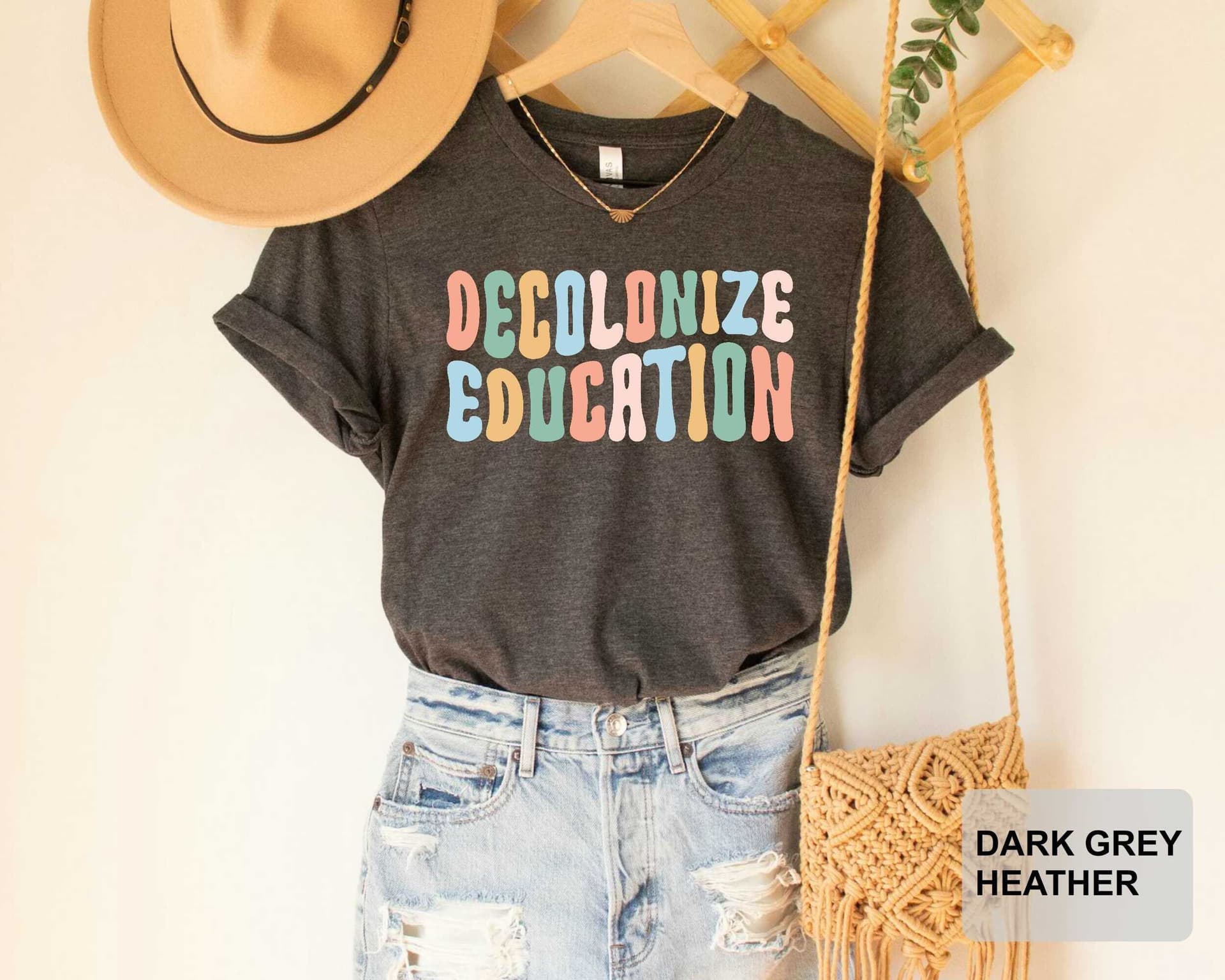 Decolonize Education Shirt Activism Education Shirt Historian Gift Teacher Shirt - Image 1