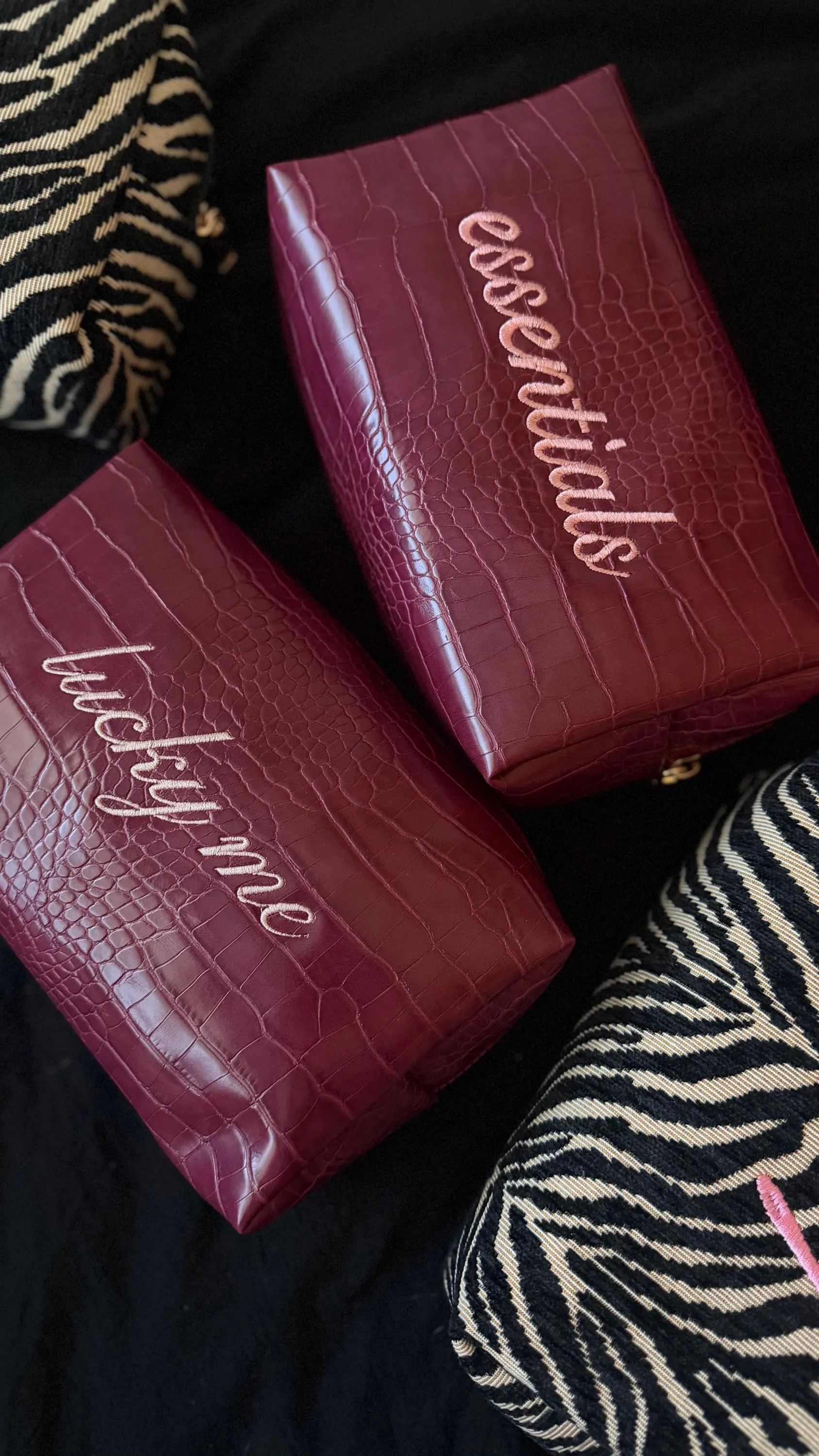 Personalized Croc Cosmetic Bag thumbnail 2