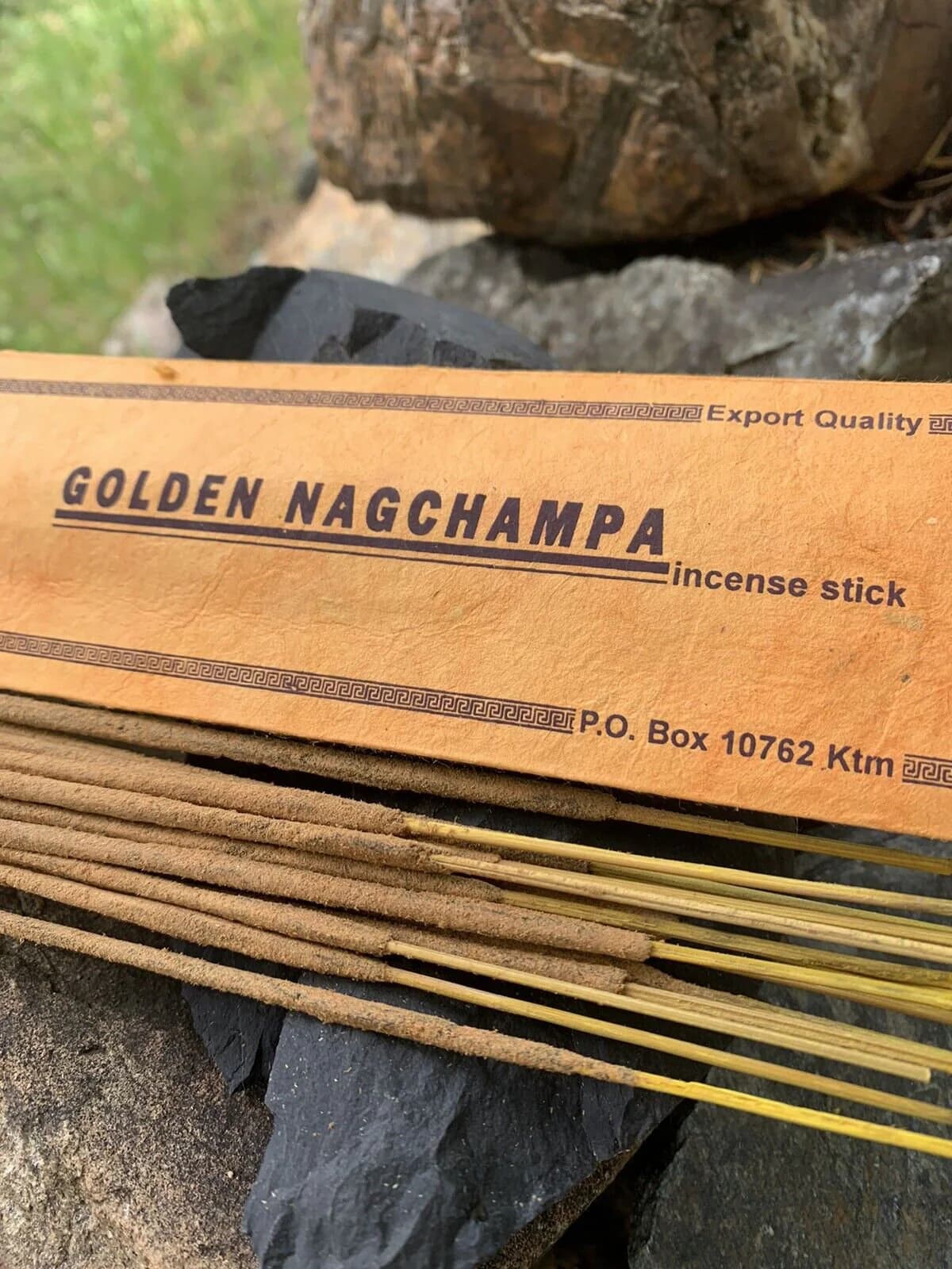 Golden Nag Champa Incense bundle x10 packs plus 1 pack FREE, The original Himalayan Nag Champa, All Natural, Handmade in Nepal, Wholesale - Image 1