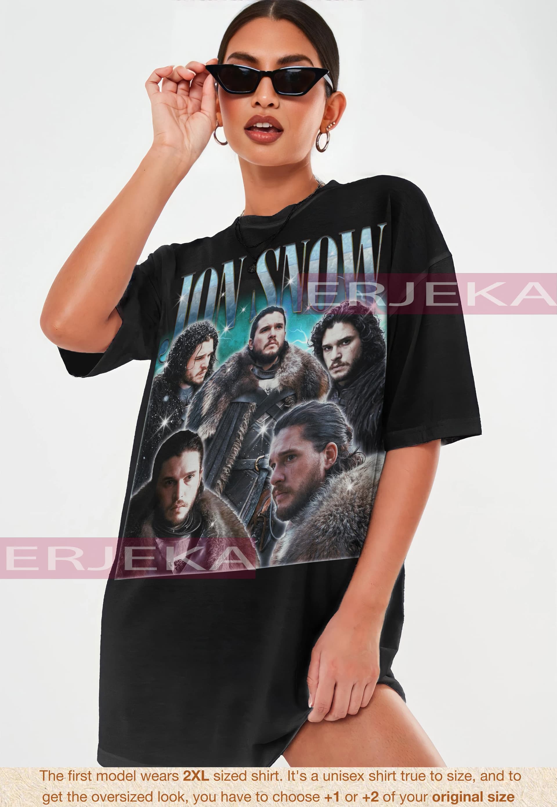 Jon Snow Shirt, Jon Snow Homage Tshirt, Jon Snow Fan Tees, Jon Snow Retro 90s Sweater, American Actor Jon Snow Funny Shirt - Image 1