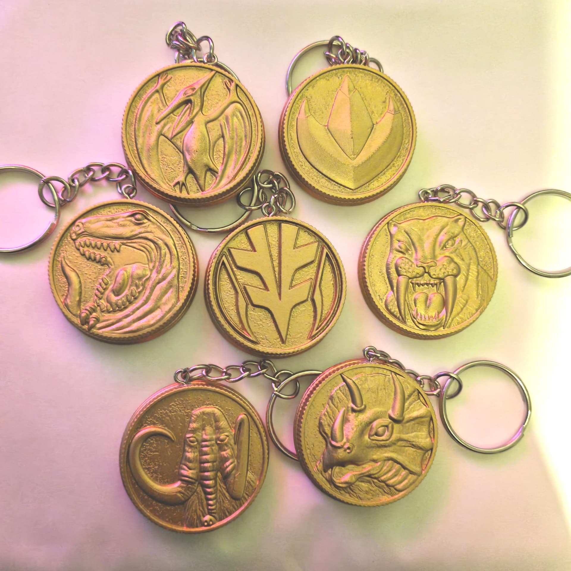Mighty morphin power rangers key chain - Image 1