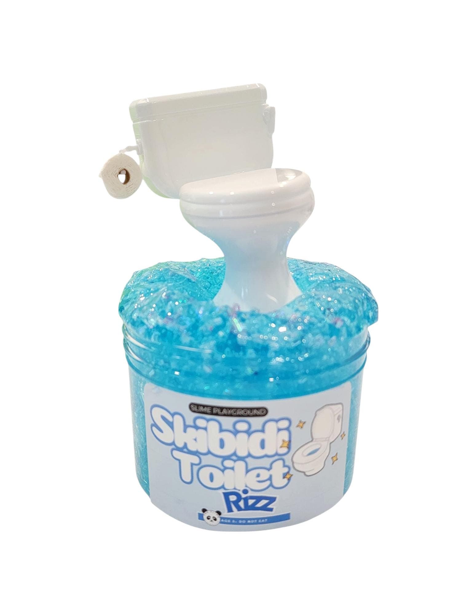 Skibidi Toilet Rizz - Crunch Bingsu Slime, ASMR Slime, Slime Shop, Funny Slime, Clear Slime, Mine, gamer slime, Gag Gift, FAST SHIPPING