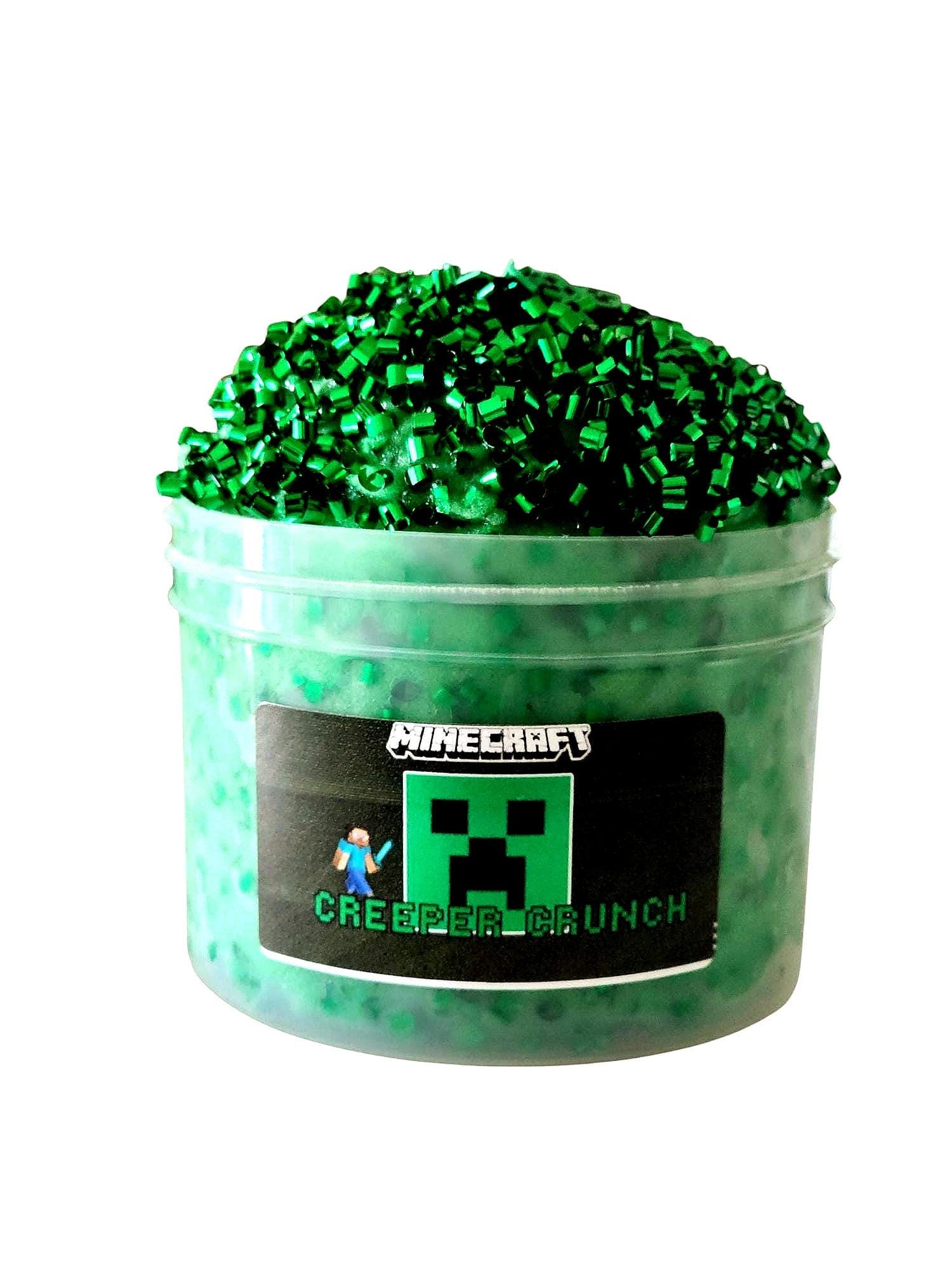 Creeper Crunch Bingsu Crunch Slime, ASMR Slime, Slime Shop, Birthday Slime, Slime Kit, Clear Slime, Mine, gamer slime FAST SHIPPING