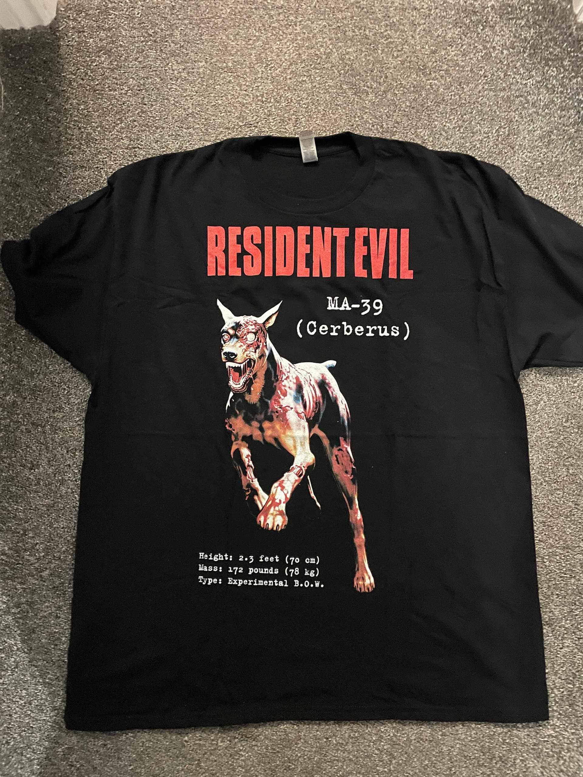 Resident Evil - Cerberus Zombie Dog T Shirt - Various Sizes Survival Horror PlayStation PS1 - Image 1