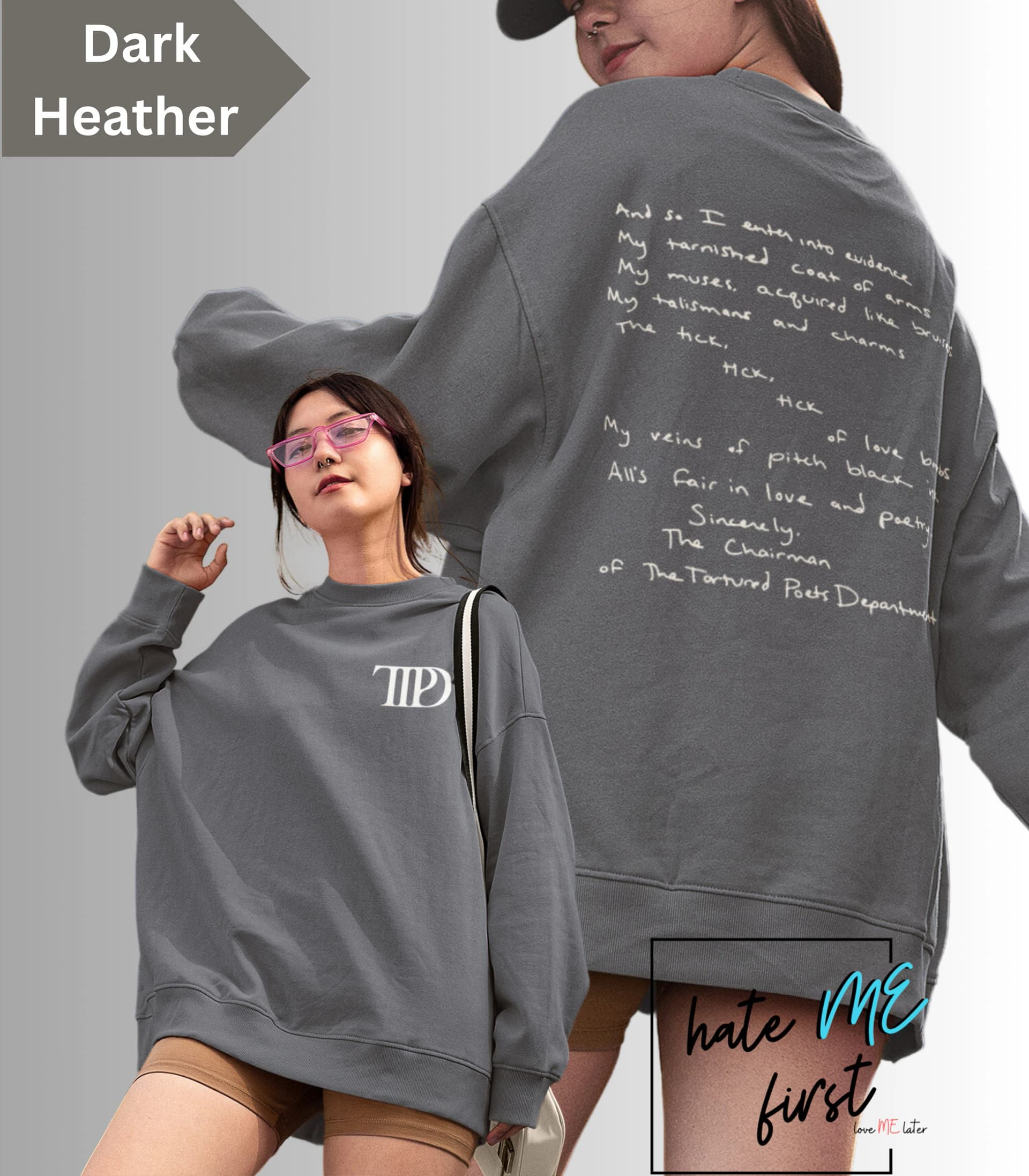 The Tortured Poets Department Member Sweatshirt 2 Side, New Album Era Shirt, TTPD Crewneck 2 Side, Gift for Fan Era - Image 1