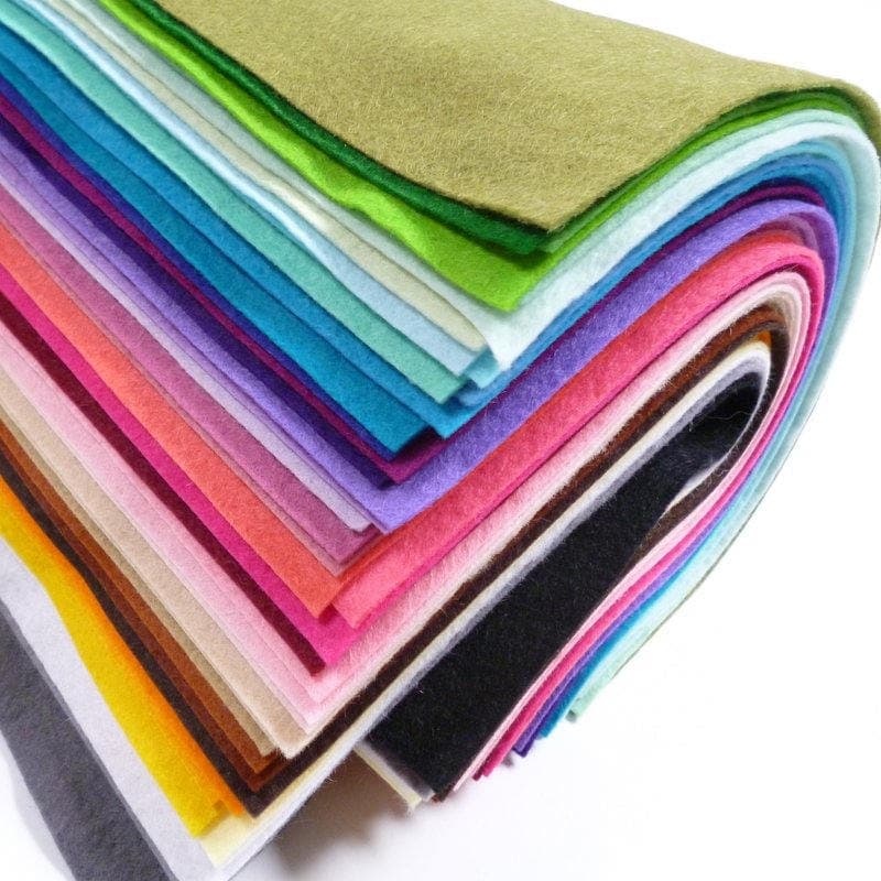 12" SQUARES - Wool Blend Felt - 30cm x 30cm - 40% wool 250g/m - Image 1