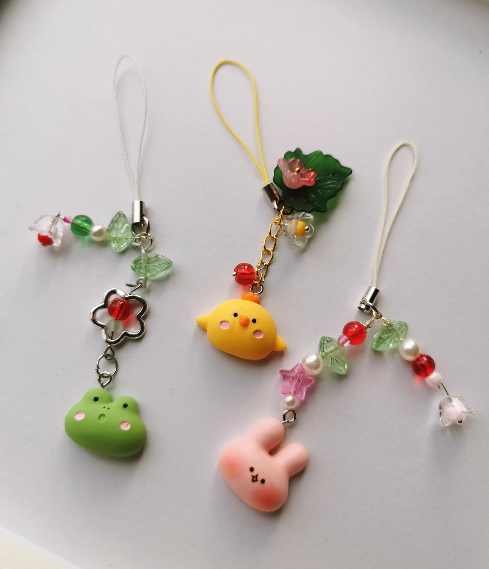 Frog Rabit Duckling phone charm | airpod charm | Bag pack tag | key chain | water bottle charm | - Image 1