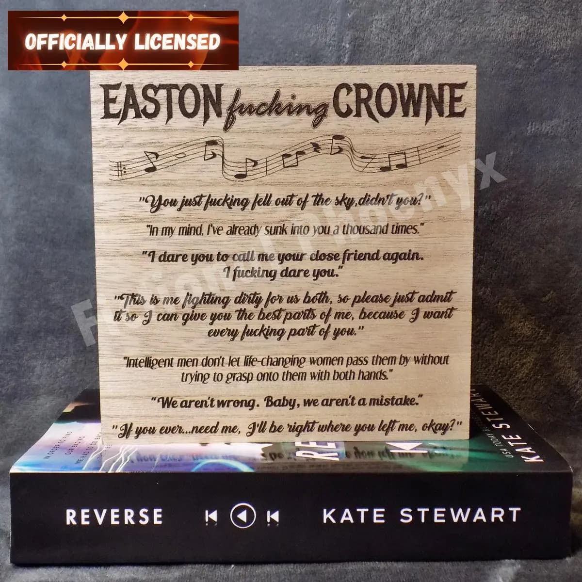 LICENSED Bittersweet Symphony Shelf Decor || Easton Crowne || Kate Stewart Merchandise || Reverse - Image 1