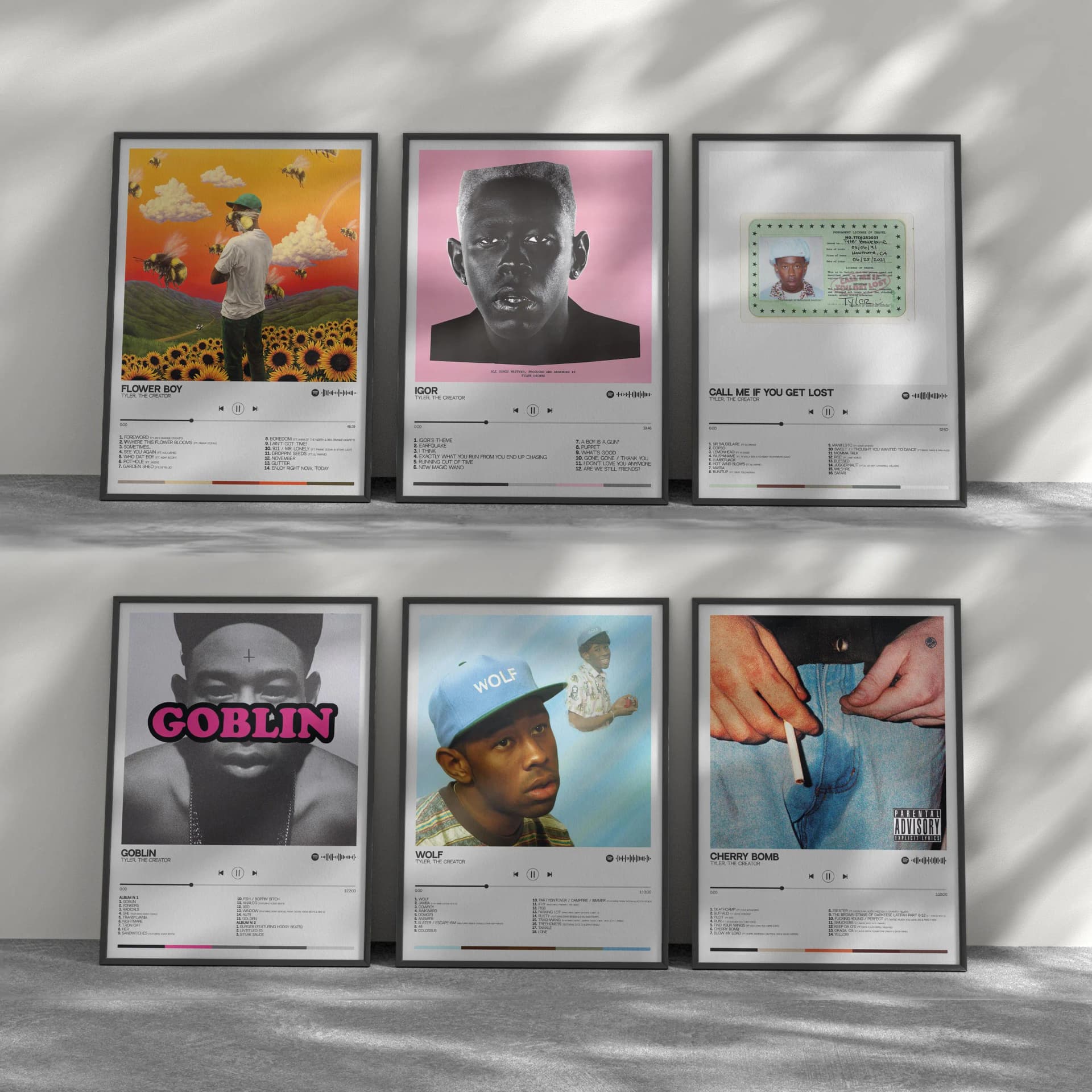 Tyler the Creator Wall Art Set, Printable Wall Art, Tyler Modern Home Decor, Digital Prints, Tyler Room Decor of 3 Posters, Downloadable - Image 1