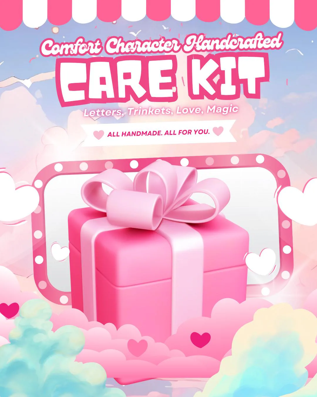 Comfort Character Care Kit/Gift Box β Handmade Edition - Image 1