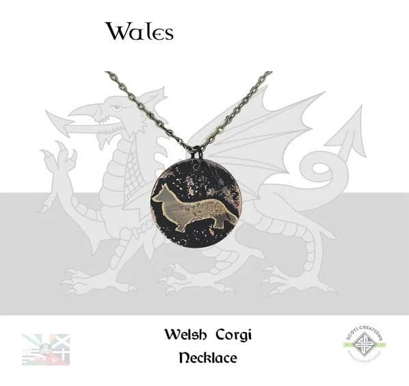 Welsh Corgi Necklace, Wales - Image 1