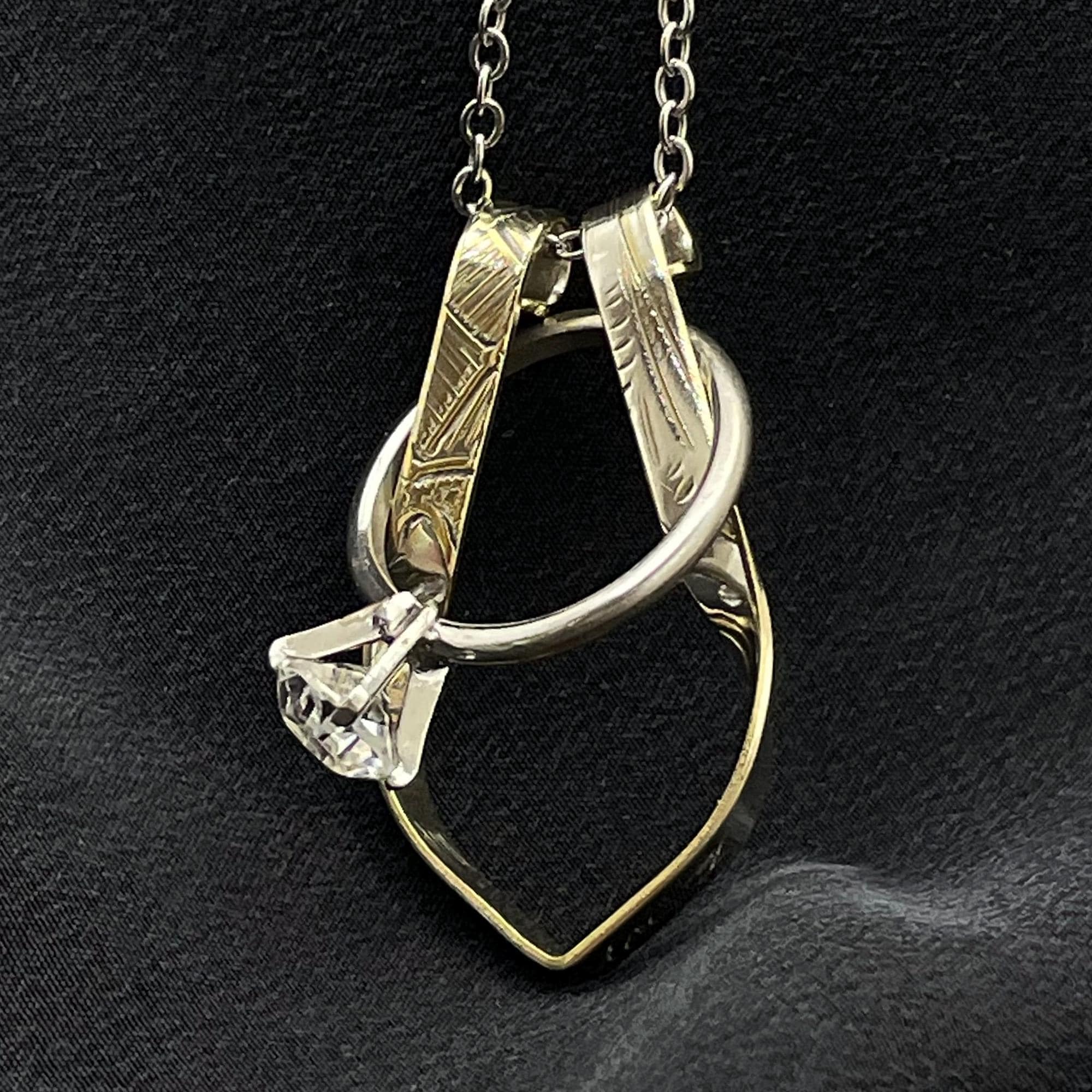 Magic Golden Ring Holder Necklace