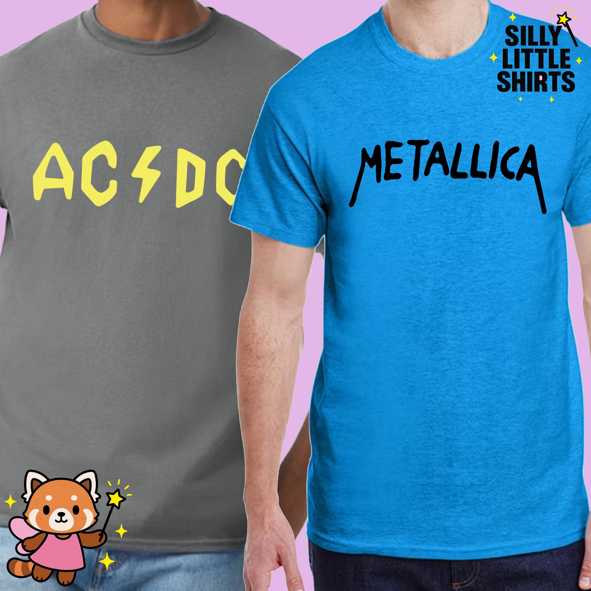 Beavis and Butthead Metal Bands T-Shirts: Funny Halloween Easy Simple Costume Shirts Gag Gift - Image 1