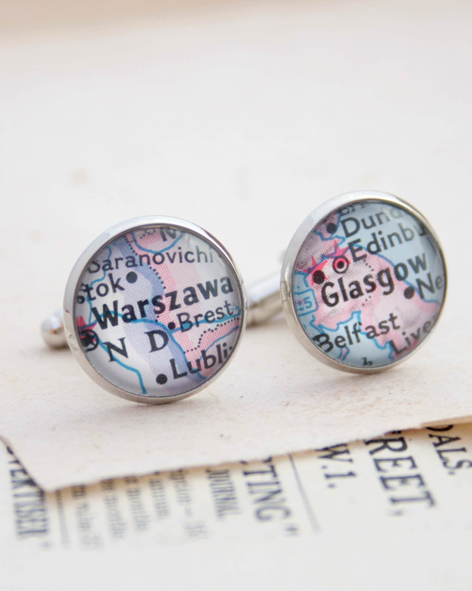 Custom Map Cufflinks