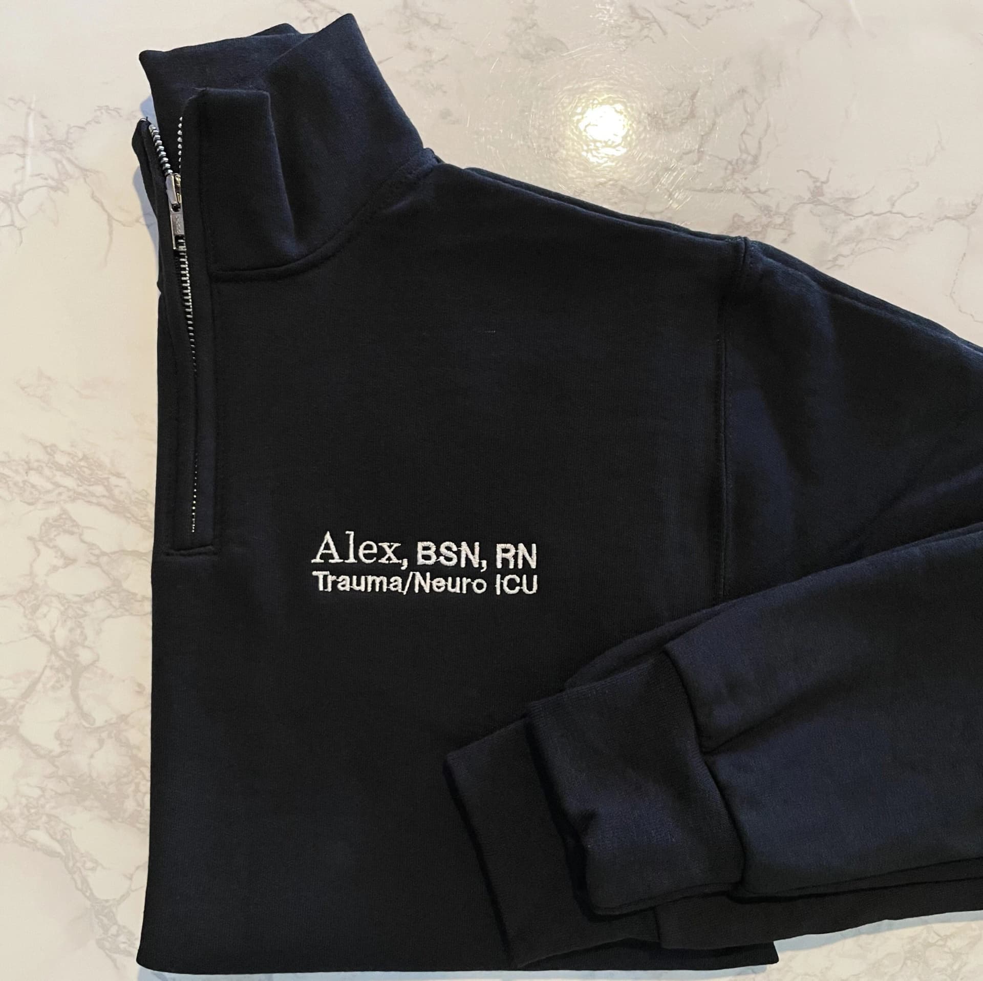 Gift For Nurse, Physician Assistant, Doctor | Personalized Medical Jacket Quarter Zip Sweatshirt Women Graduation Nurse thumbnail 5