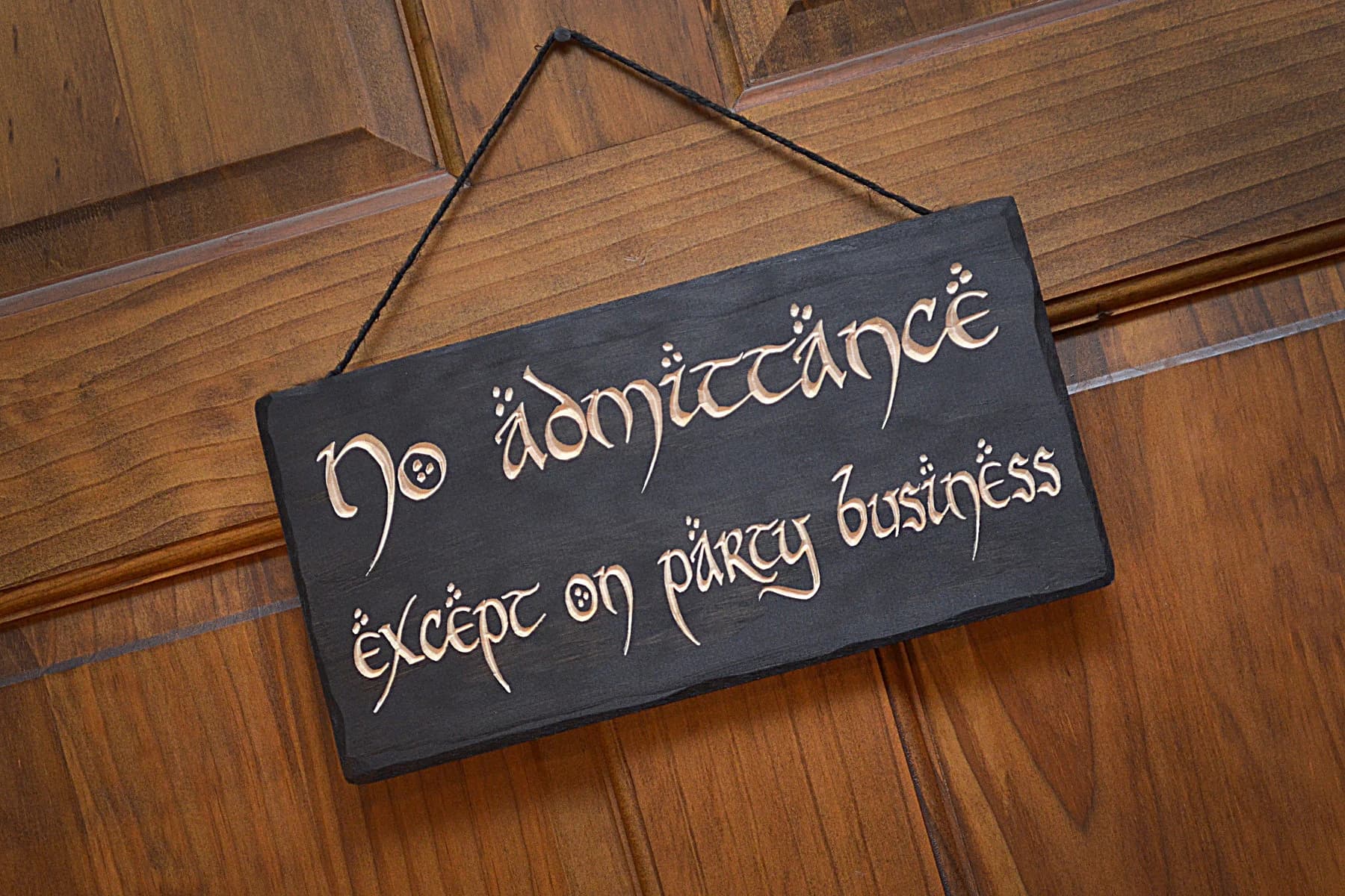 No Admittance Except on Party Business Sign - Image 1
