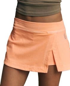 FP Movement Women's Hot Shot Mini Skort, Medium, Pastel Peach thumbnail 3
