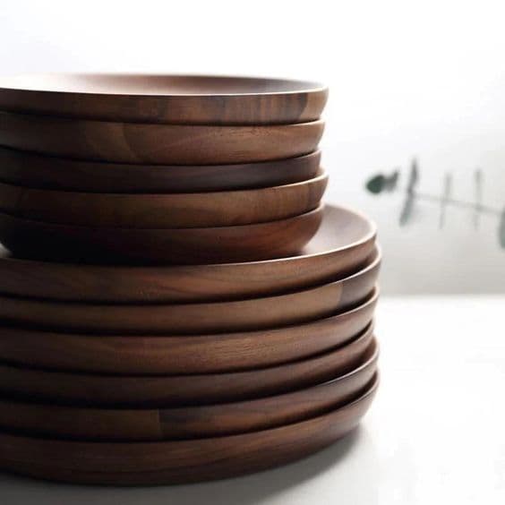 Mili Natural Teakwood Plates thumbnail 5