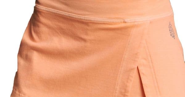 FP Movement Women's Hot Shot Mini Skort, Medium, Pastel Peach thumbnail 7