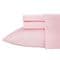 Oxford Stripe 3-Piece Pink Cotton Twin Sheet Set - Image 1
