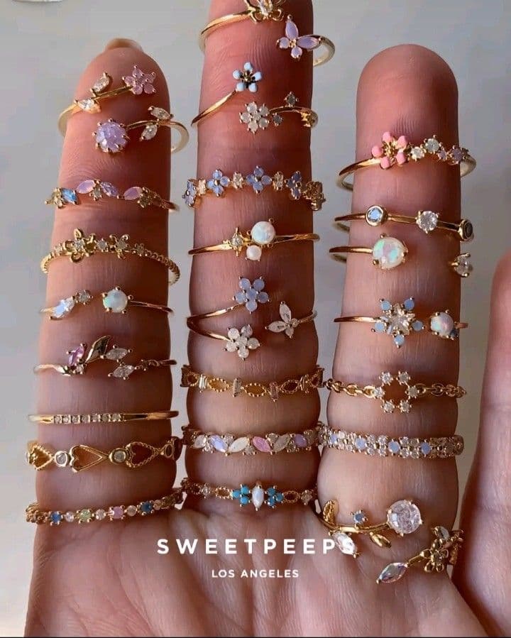 cute little layer-able rings - Image 1