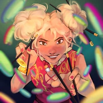 chopsticks babe | Sticker - Image 1