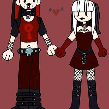 Crimson and Ennui <3 | Sticker - Image 1