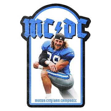 Detroit Lions MC/DC Dan Campbell | Essential T-Shirt - Image 1