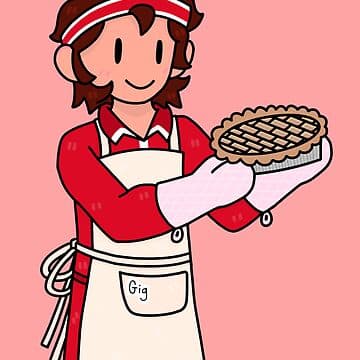 Tyler! With a pie! | Sticker - Image 1