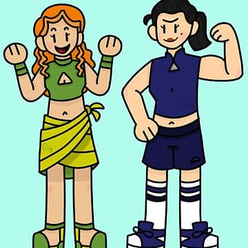 Izzy and Eva! | Sticker - Image 1