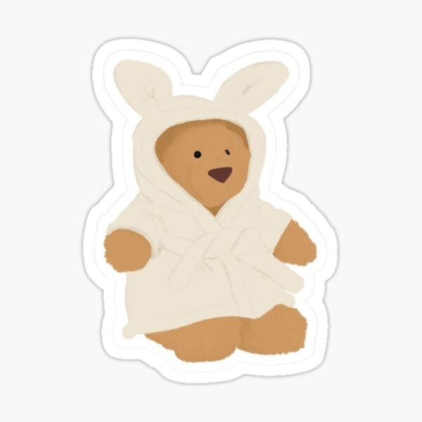 Spa Bunny Jellycat Sticker - Image 1