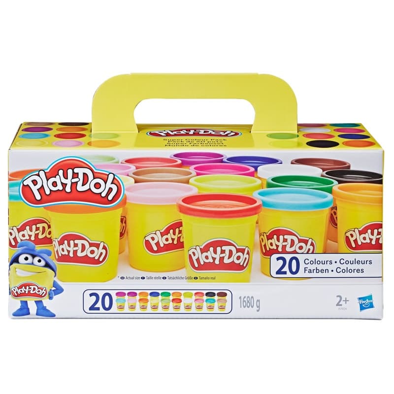 Play-Doh Tubs 85g Super Colour 20 Pack - Image 1