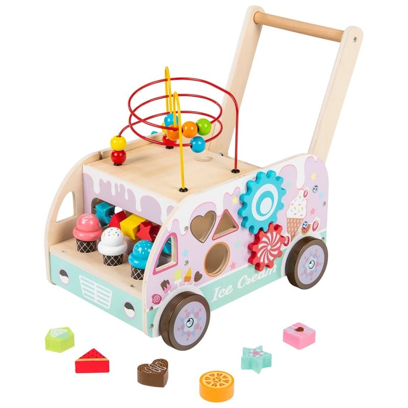 Squirrel Play Wooden Ice Cream Wagon - Image 1