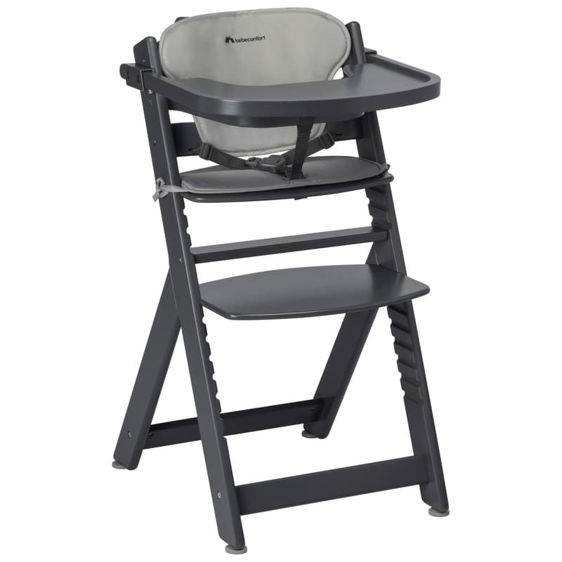 Bebeconfort Mitwachsender Hochstuhl Timba mit Kissen Mineral Graphite - Image 1