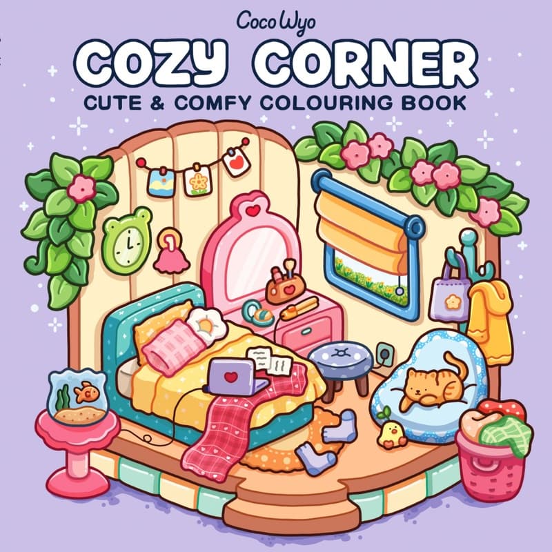 Coco Wyo Cozy Corner Colouring Book - Image 1