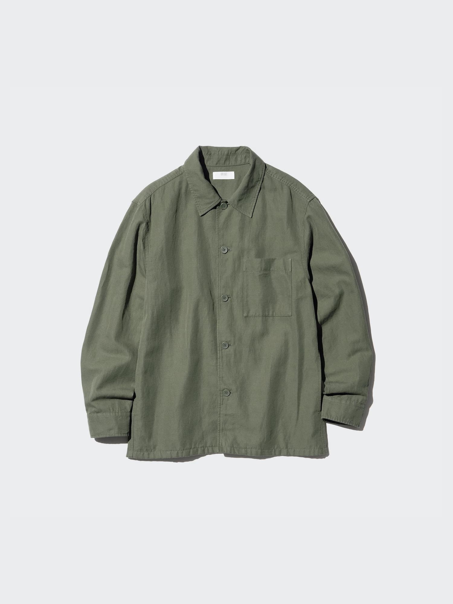 Cotton Linen Shirt Jacket by UNIQLO
