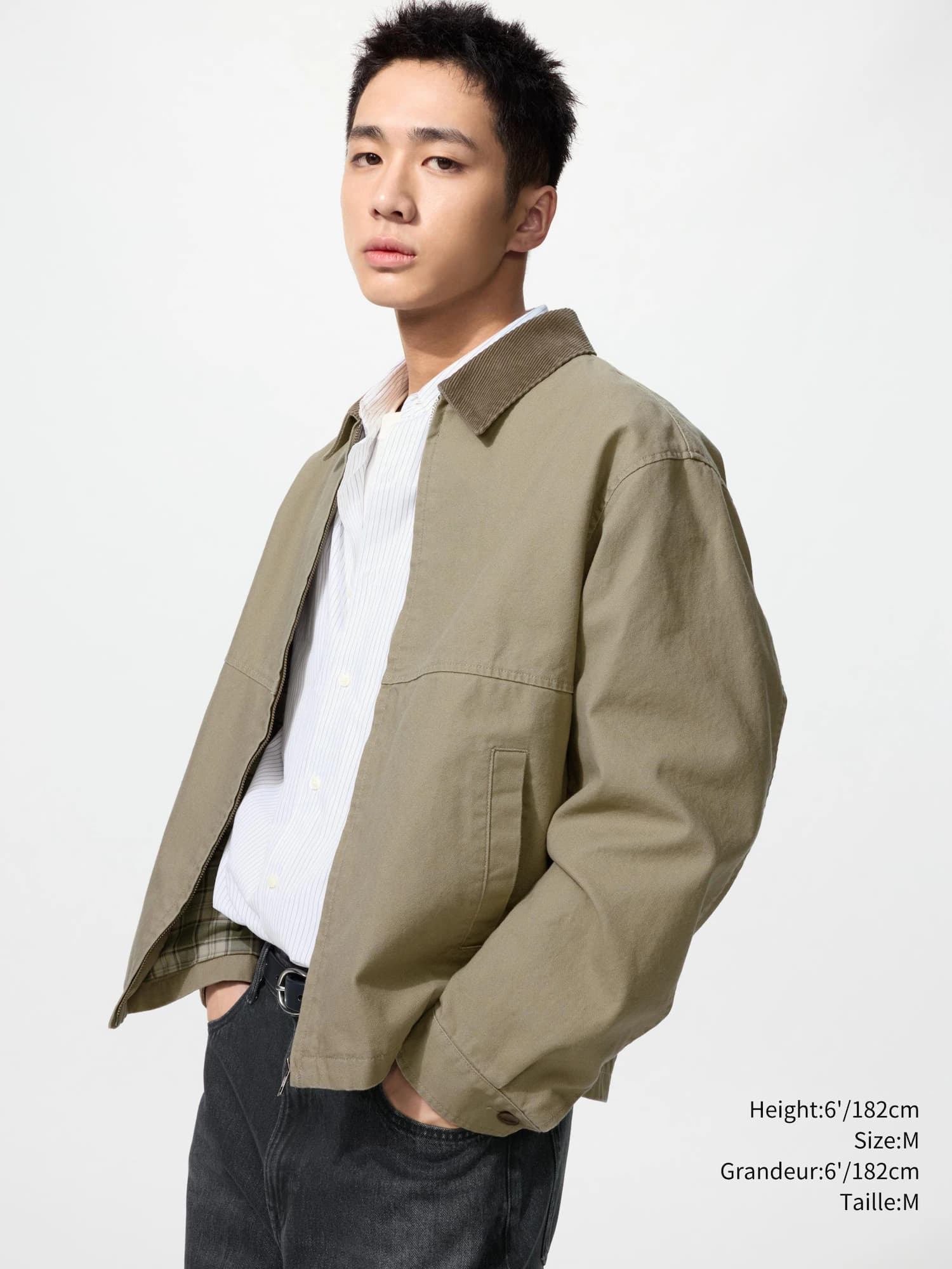 Unisex ZIP-UP SHORT BLOUSON | UNIQLO CA - Image 1