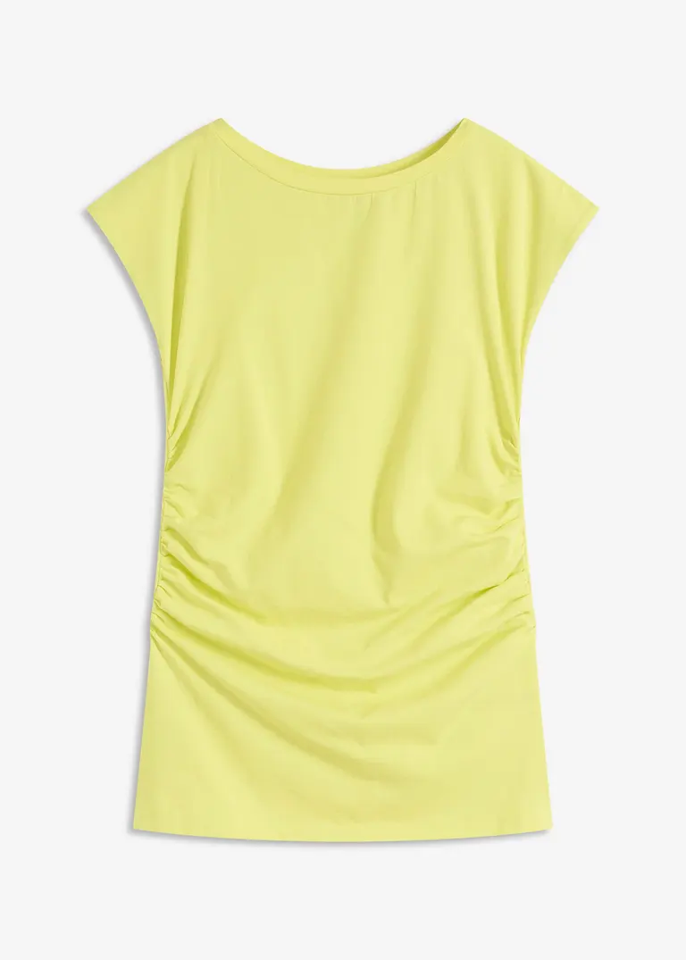 Elegantes Shirt mit verspielter Raffung - gelb - Damen | bonprix - Image 1
