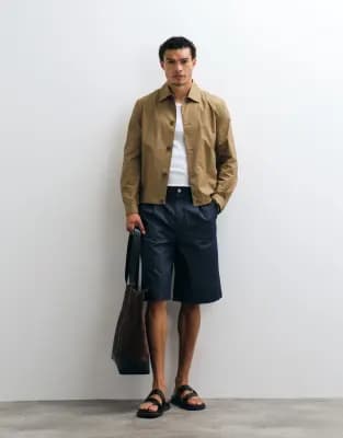 Mango short jacket in brown - Image 1