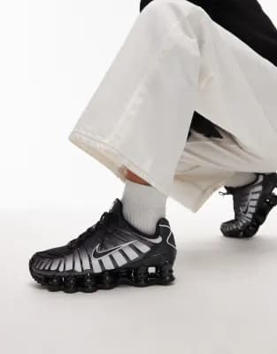 Nike Shox TL sneakers in black and gray - Image 1