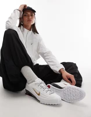 Nike - Shox Z - Baskets - Blanc et doré - Image 1