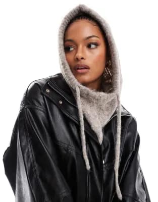 Object - Cagoule en maille - Beige chiné - Image 1