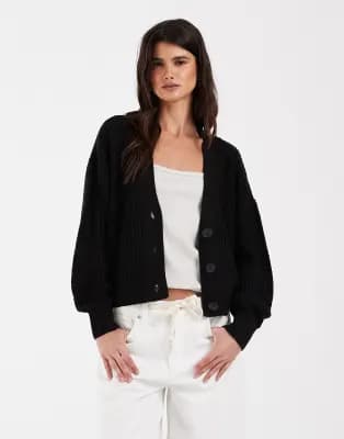 ONLY knitted cardigan in black - Image 1