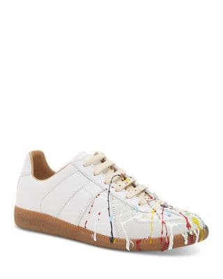 Women's Lace Up Low Top Sneakers - Image 1