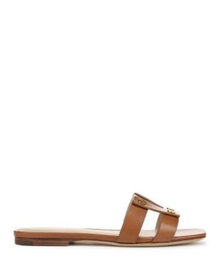 Women's Via Leather Slide Sandals    thumbnail 2