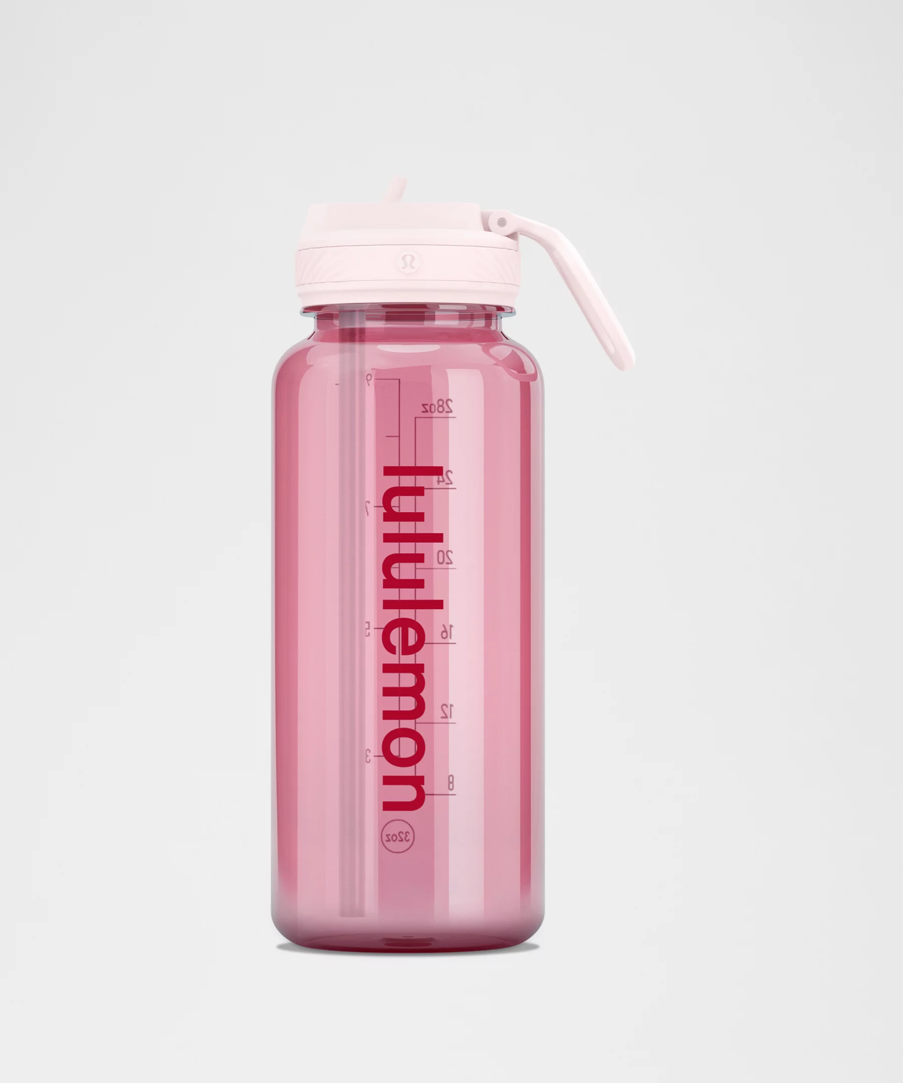 Back to Life Clear Bottle 32oz *Straw Lid - Pink Pearl/Candy Cloud/Oxford Red - ONE SIZE - Image 1